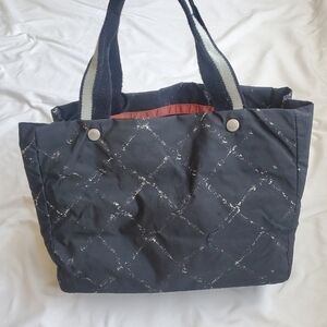 CHANEL Vintage Medium Travel Line Tote Bag